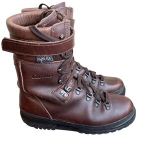 Cabela's Gore Tex Mountain Hunter Boots Mens 8.5 Brown Leather Italy Skywalk 995